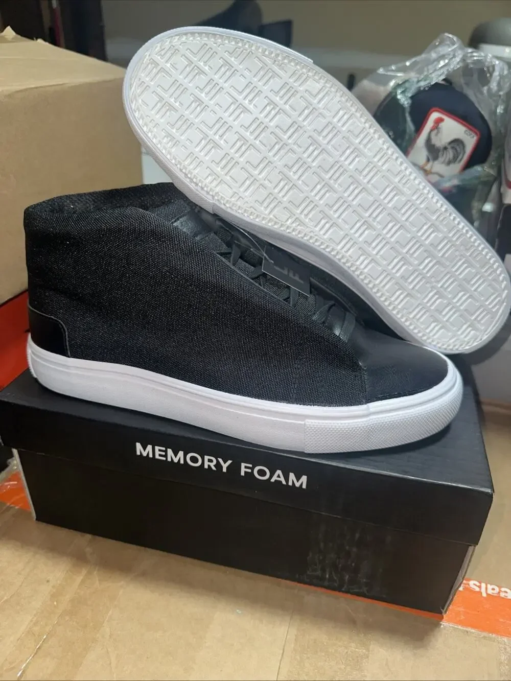 London Fog Dorance Black Memory Foam Shoes | Men’s Size 9.5 M US | New